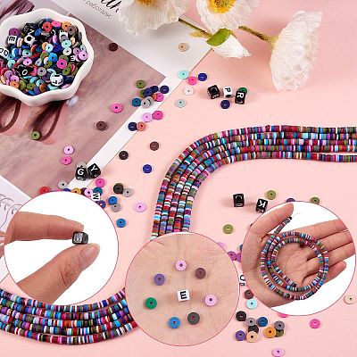 10 Strands Handmade Polymer Clay Beads Strands CLAY-SZ0001-62A-1