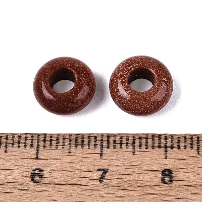 Synthetic Goldstone European Beads G-Q602-04G-1