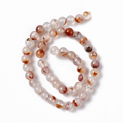 Natural Dendritic Agate Beads Strands X-G-C011-01A-1