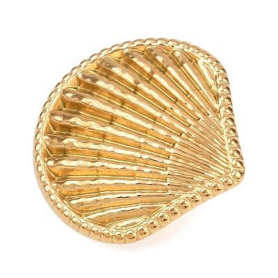 Adjustable 304 Stainless Steel Cuff Rings for Women RJEW-B135-08G-1