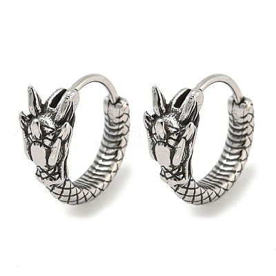316 Surgical Stainless Steel Hoop Earrings EJEW-D096-13E-AS-1