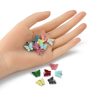 15Pcs Acrylic Charms MACR-YW0002-12P-1