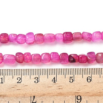 Natural Dragon Veins Agate(Dyed & Heated) Beads Strands G-G177-E14-03-1