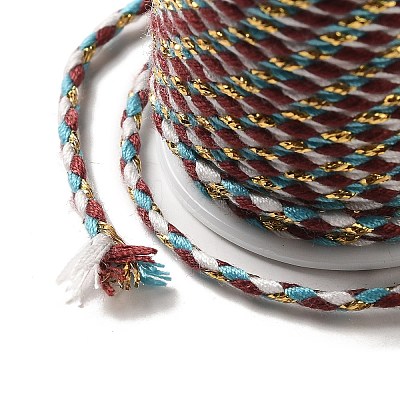 4-Ply Polycotton Cord with Metallic Thread OCOR-Z003-D100-1