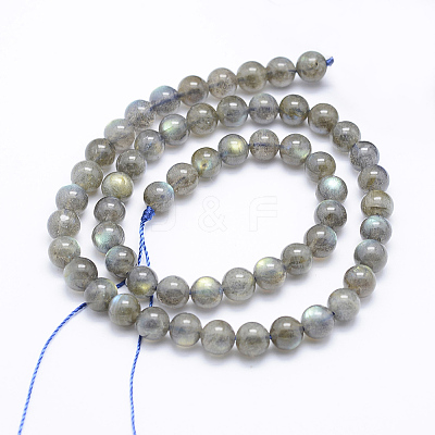 Natural Labradorite Beads Strands G-P336-19-7mm-1
