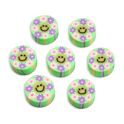 Handmade Polymer Clay Beads CLAY-T019-14G-1