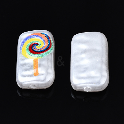3D Printed ABS Plastic Imitation Pearl Beads KY-S168-006-1