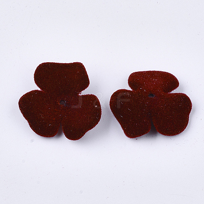Flocky Acrylic Bead Caps X-OACR-T005-01-05-1