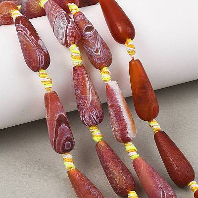 Natural Weathered Agate Beads Strands GG-T001-03-1