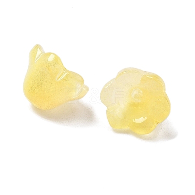 Transparent Glass Beads Caps GLAA-B028-01F-1