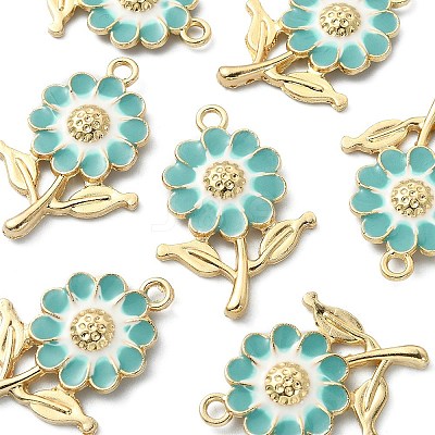 8Pcs Alloy Enamel Pendants ENAM-YW0002-31C-1