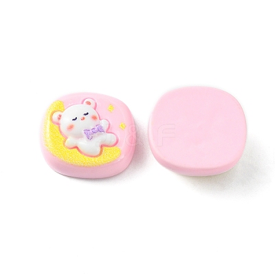 Opaque Cute Cartoon Resin Cabochons CRES-O006-06B-1