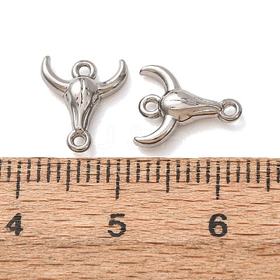 304 Stainless Steel Connector Charms STAS-N124-64P-1