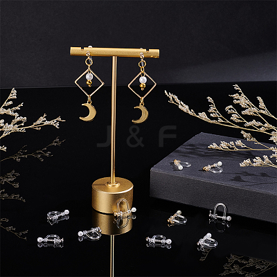 Plastic Clip-on Earring Findings STAS-UN0001-21-1