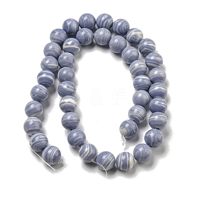 Synthetic Blue Lace Agate Beads Strands G-B071-F02-03-1