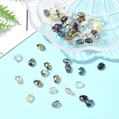 70Pcs 14 Colors Electroplate Glass Beads EGLA-FS0001-47-1