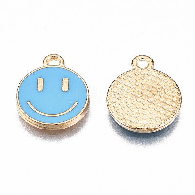 Alloy Enamel Charms X-ENAM-S121-165B-RS-1