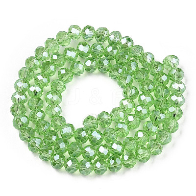 Electroplate Glass Beads Strands EGLA-A034-T8mm-A15-1