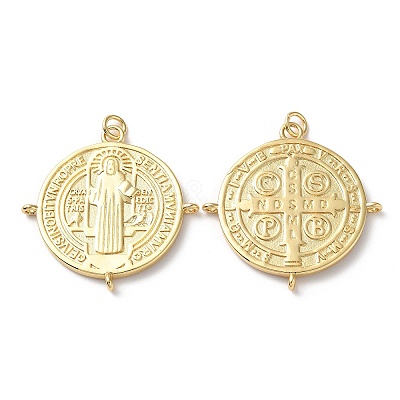 Rack Plating Brass Pendants KK-M254-13A-G-1
