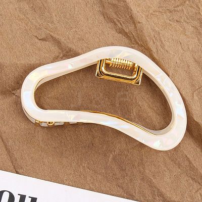 Hollow Cloud Alloy & Cellulose Acetate Claw Hair Clips PW-WGF203F-06-1