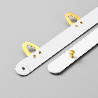Iron Corset Busk with Golden 201 Stainless Steel Buttons FIND-WH0126-40B-02G-1