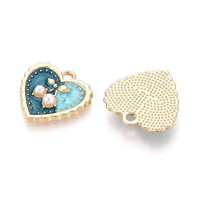 Alloy Enamel Pendants PALLOY-T092-38G-01-1