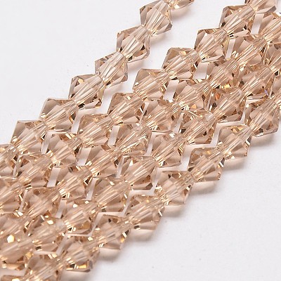 Imitate Austrian Crystal Bicone Glass Beads Strands LS-GLAA-F029-4x4mm-12-1