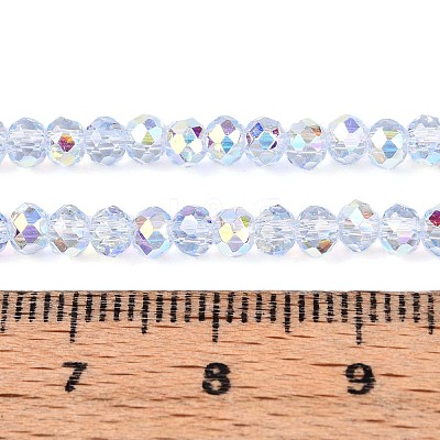 Transparent Glass Beads Strands EGLA-N016-3mm-02-1