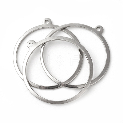 Tarnish Resistant 201 Stainless Steel Pendants STAS-F192-023P-1