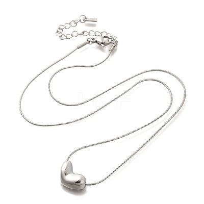 Anti-Tarnish 304 Stainless Steel Pendant Necklaces for Women NJEW-K255-17P-1