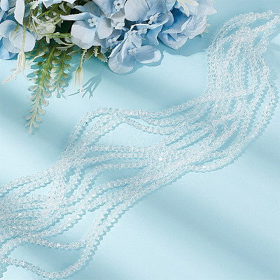 10 Strands Imitate Austrian Crystal Bicone Glass Beads Strands GLAA-HY0001-37B-1