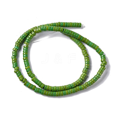 Synthetic Turquoise Beads Strands X-TURQ-G110-4x2mm-10-1