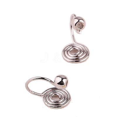 Brass Clip-on Earring Findings WG21877-21-1