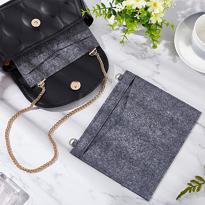 2Pcs 2 Styles Wool Felt Bag Organizer Inserts FIND-WR0007-26A-1