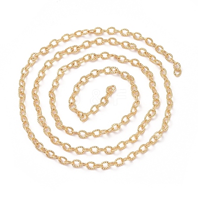 3.28 Feet Brass Textured Cable Chains X-CHC-G005-01G-1