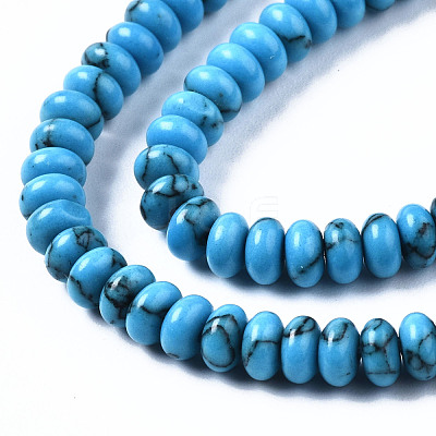 Synthetic Turquoise Beads Strands G-S366-119-1