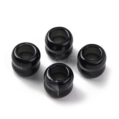 Two Tone Opaque Acrylic Beads OACR-Z025-01C-1