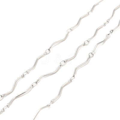 Non-Tarnish 304 Stainless Steel Link Chains STAS-D084-35P-1