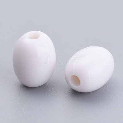 Opaque Acrylic Beads X-SACR-S300-08C-01-1