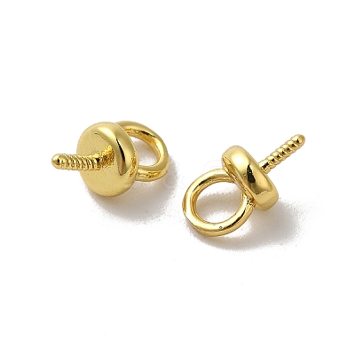 Brass Pendant Bails KK-H487-09G-1