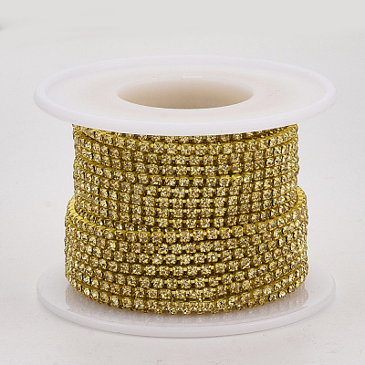 Electrophoresis Iron Rhinestone Strass Chains CHC-Q009-SS8.5-B09-1