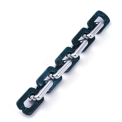 Handmade Acrylic Cable Chains AJEW-JB00674-01-1