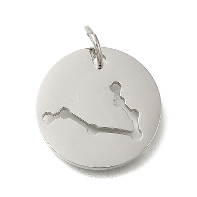 Anti-Tarnish 304 Stainless Steel Pendants STAS-M074-02F-P-1