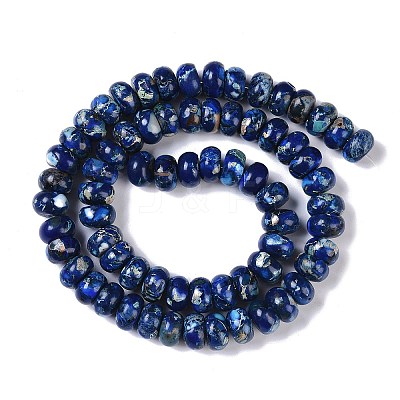 Dyed Synthetic Imperial Jasper Beads Strands G-P529-E01-A08-1