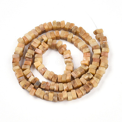 Natural Yellow Opal Beads Strands G-T140-49B-1