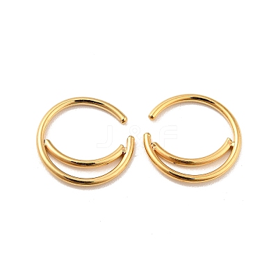 Crescent Moon Shape 316 Surgical Stainless Steel Hoop Nose Rings AJEW-I065-01G-1