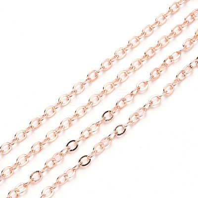 Brass Cable Chains CHC-T008-06B-RG-1