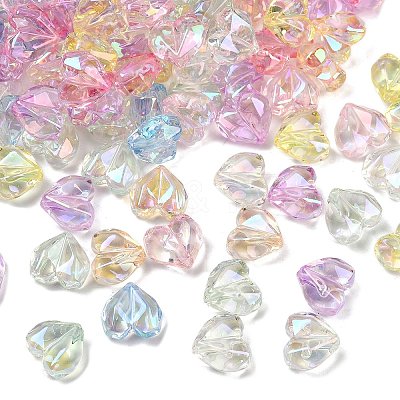 UV Plating Transparent Acrylic Beads MACR-L007-05A-1