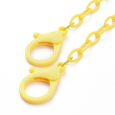 Personalized ABS Plastic Cable Chain Necklaces NJEW-JN03310-04-1