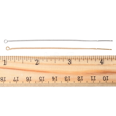 8Pcs 2 Colors Brass Stud Earring Findings KK-FS0001-52-1